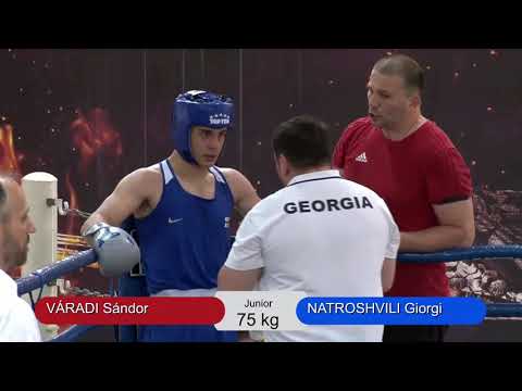 09-06-2022 (75kg) Boxing Hungary EGER SEMIFINAL RED VARADI SANDOR HUN VS BLUE NATROSHVILI GIORGI GEO